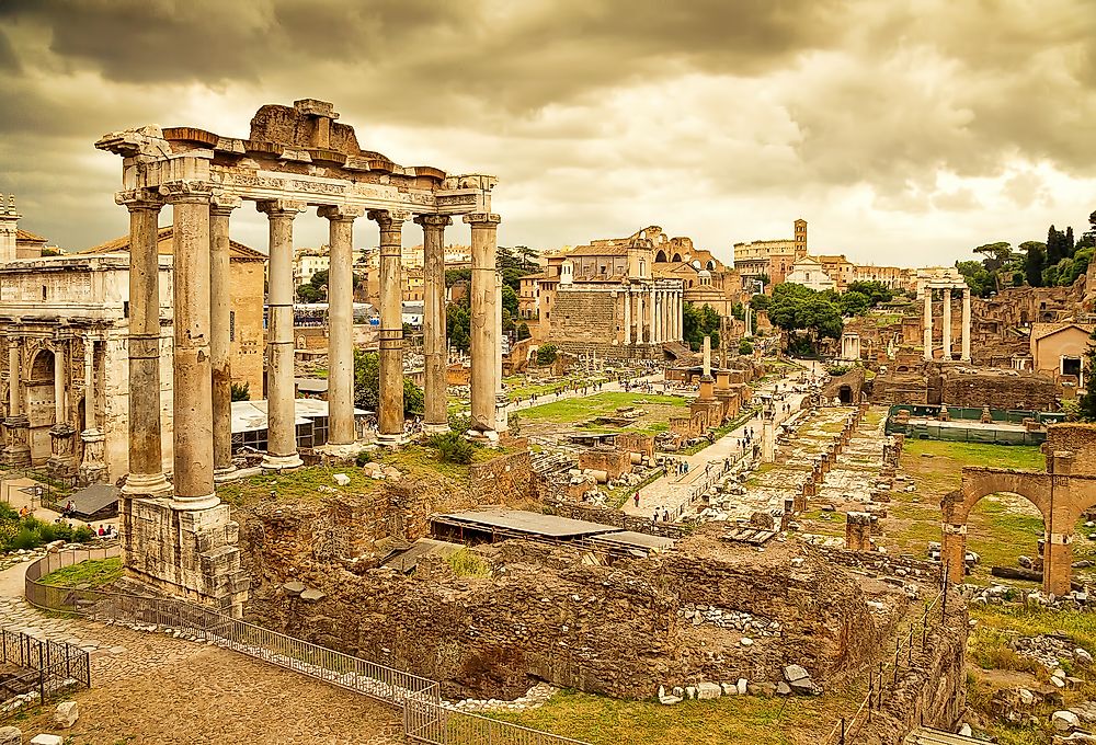 The Roman Forum.