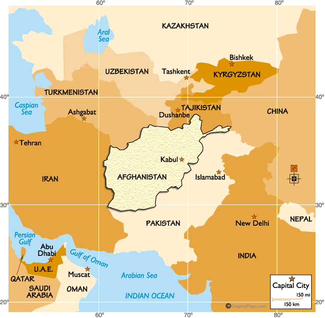 Afghanistan Regional Map Worldatlas Com