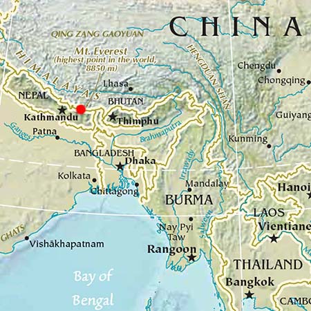 Mount Everest China And Nepal Information Page By Worldatlas