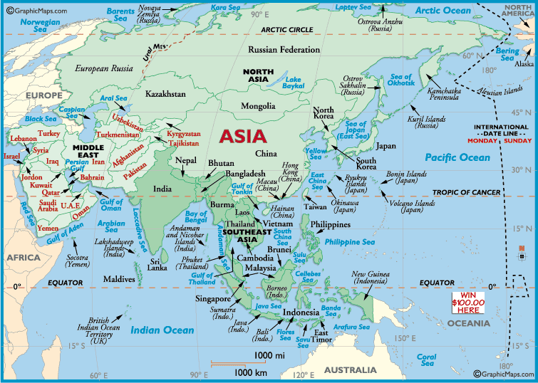 world atlas map of asia Asian Maps Maps Of Asian Countries Asian Land Information world atlas map of asia