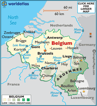 Map of Belgium - European Maps, Europe Maps Belgium Map Information ...
