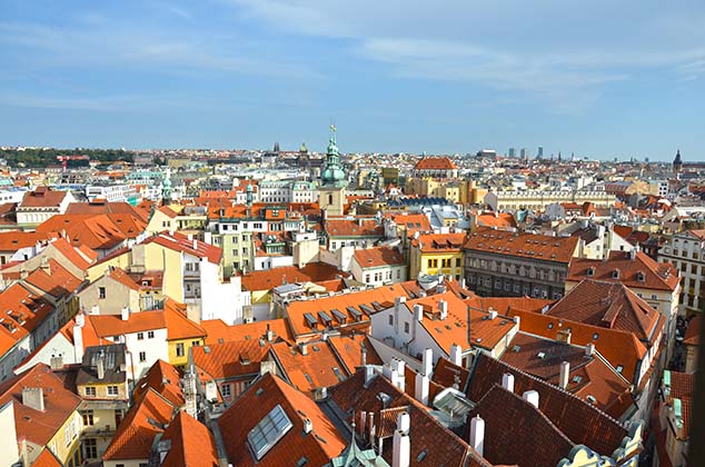 old town hall tower view