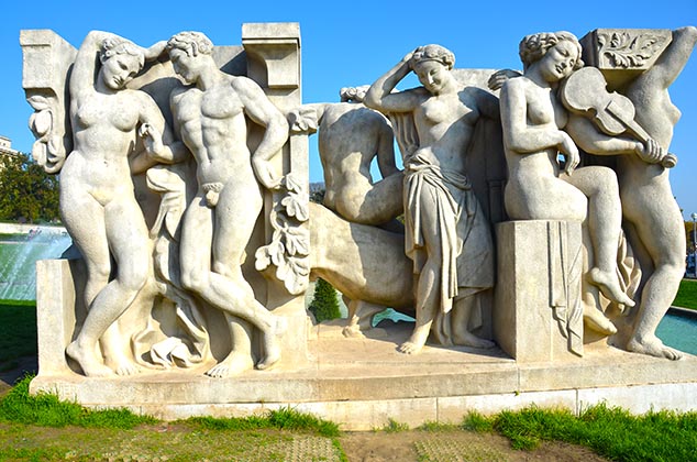 group statue