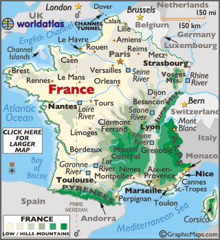 Paris Map Europe