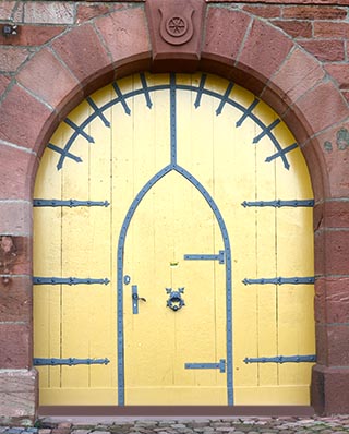 castle door miltenberg germany