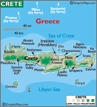 Image result for crete map