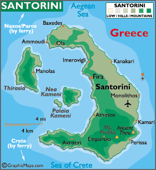 map of santorini greece Santorini Island Map Geography Of Santorini Island Map Of map of santorini greece