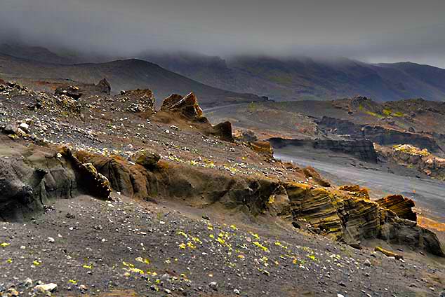 rugged lava
