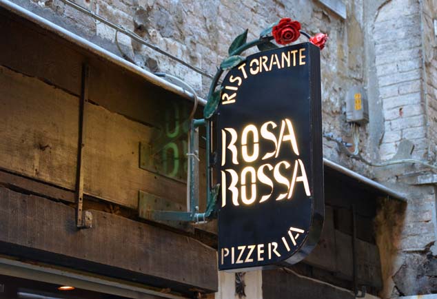 restaurant sign venice