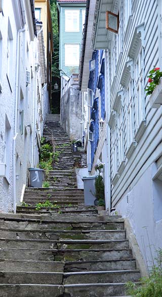 steep steps in bergen