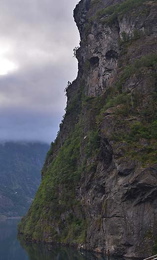 rugged cliff geiranger fjord