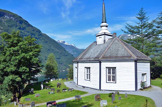 church geiranger norway