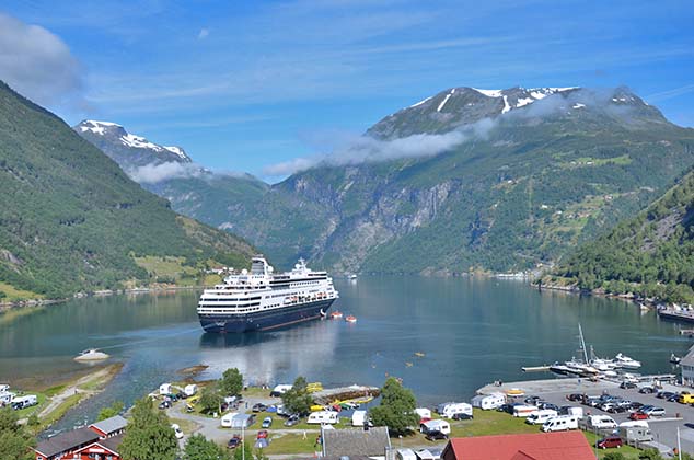 ship in port geiranger norway