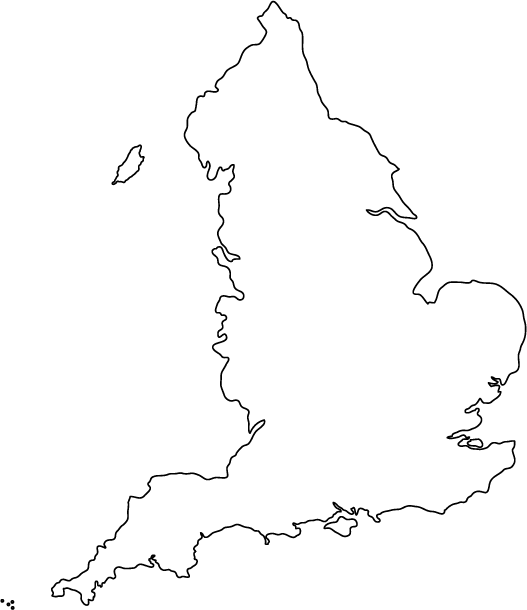 England Outline Map