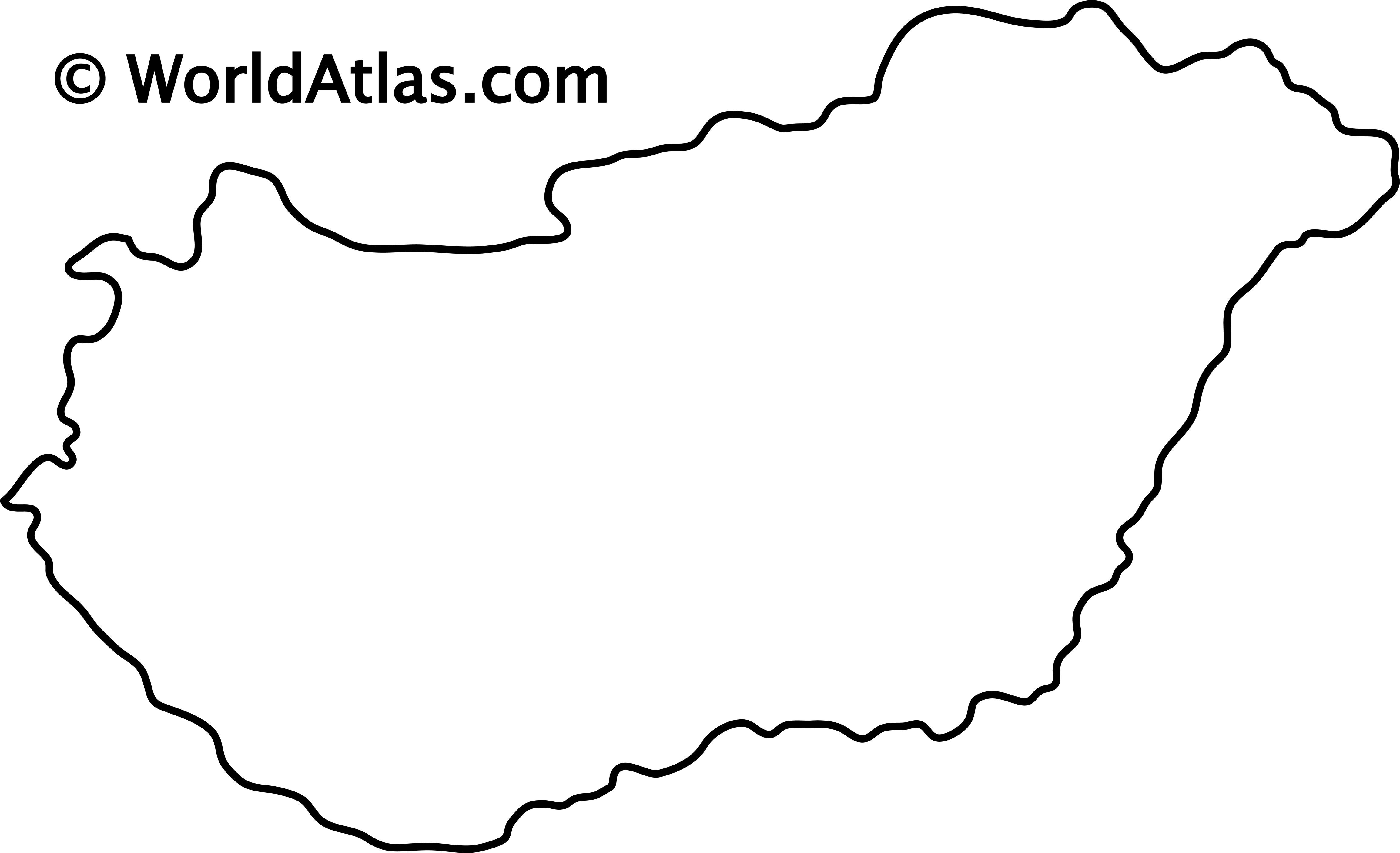 central and south america blank map