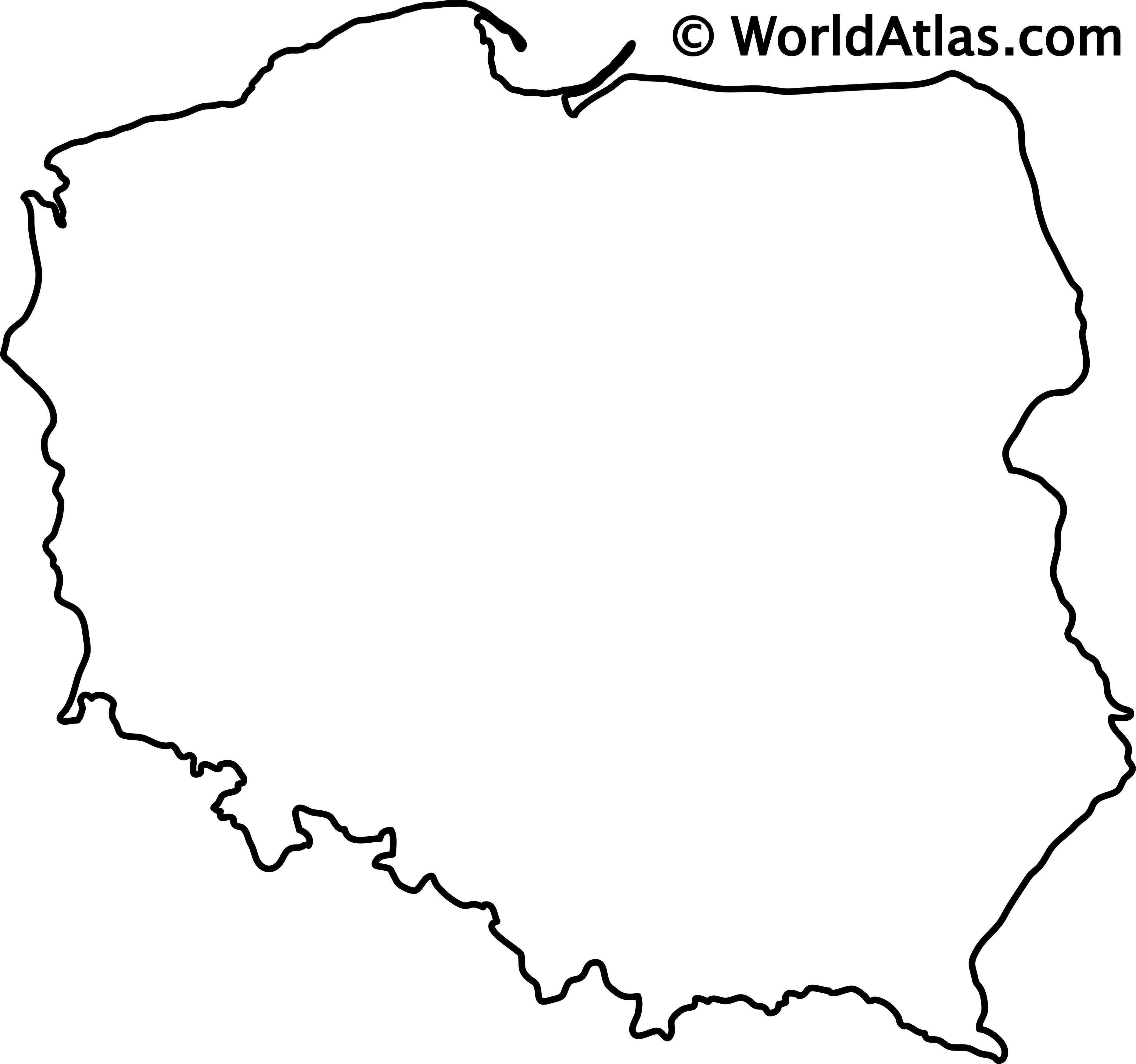 Mapa Polski Kontury Do Wydruku Sl | My XXX Hot Girl