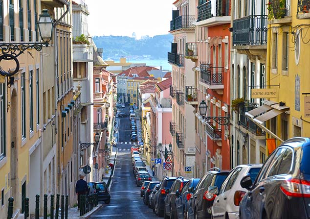 Image result for streets of lisbon