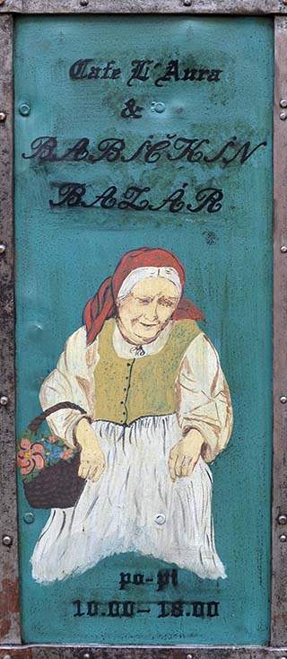 colorful sign in Bratislava