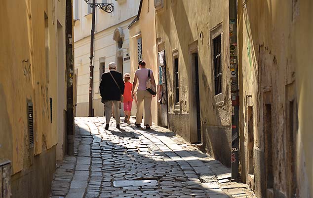 narrow street bratislava
