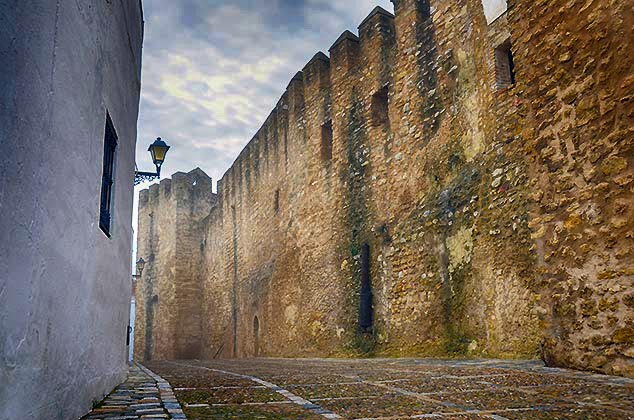 castle wall Vejer de la Frontera