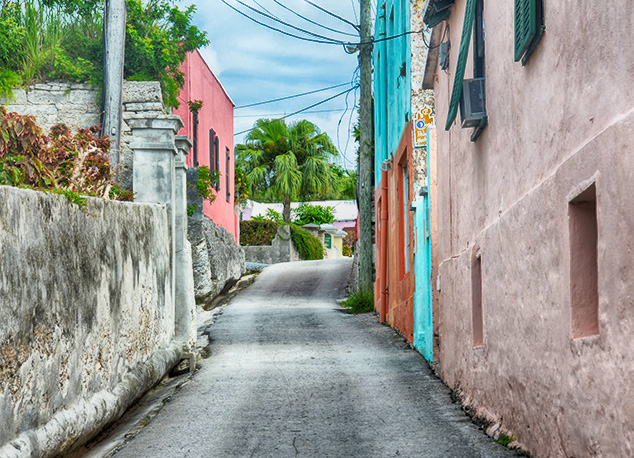 colorful walls in bermuda