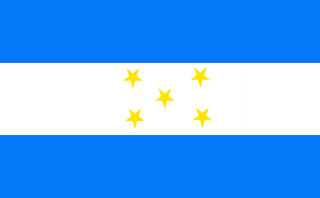 Historic flag of Honduras 1865