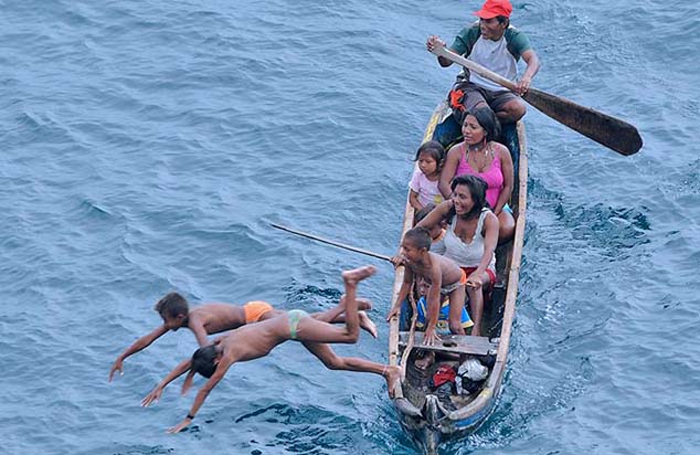 diving for money san blas islands