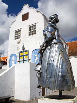Dutch Style Building, Alley District, Willemstad, Curacao, Netherlands Antilles, West Indies