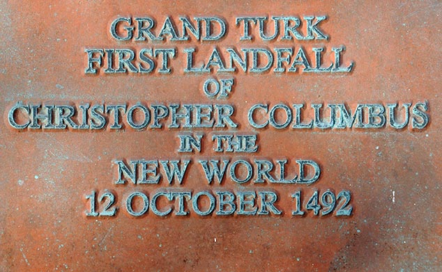colombus sign grans turk