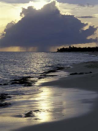 Rouge Beach on St. Martin, Caribbean