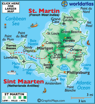 Saint-Martin - Situation géographique en 2023 | Saint martin caraibes ...