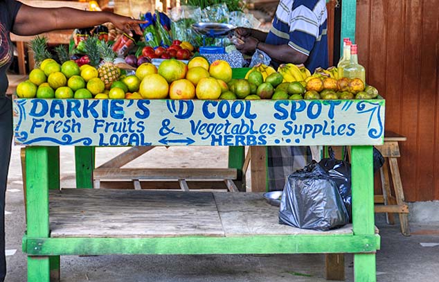 veggies for sale bequia