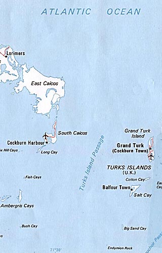 Turks and Caicos map