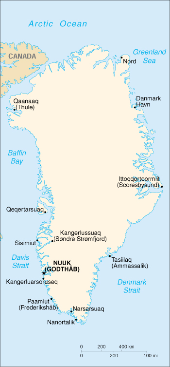 cia greenland map
