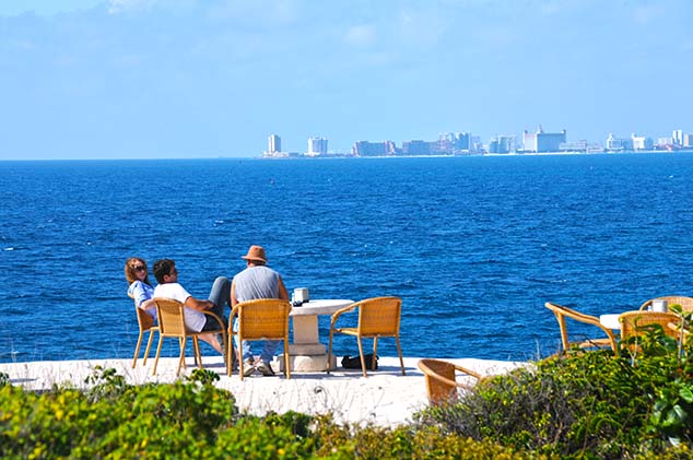 cancun view from isla mujeres