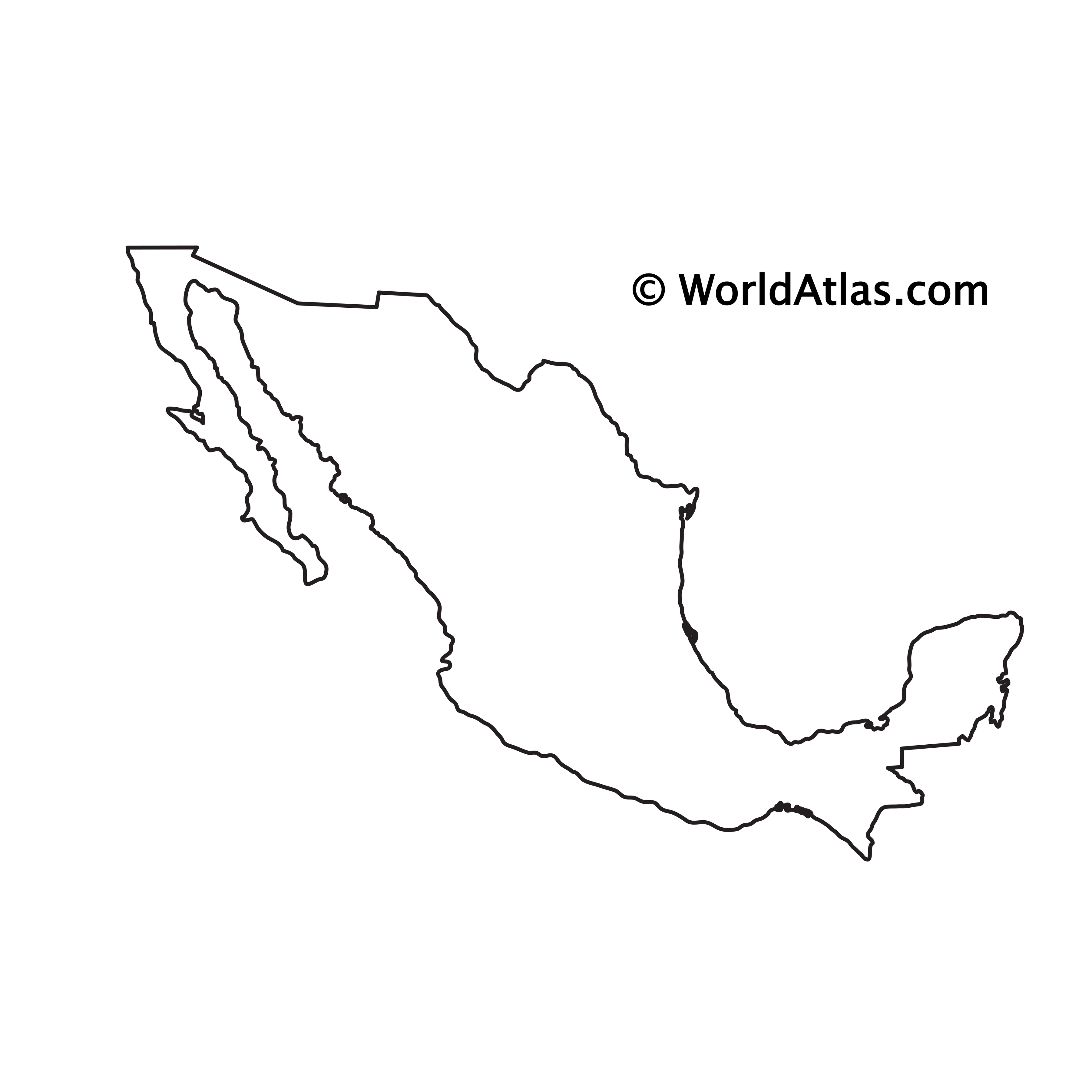 Mapa Del Contorno De Mexico Mapas Mapa De Mexico Contorno Images