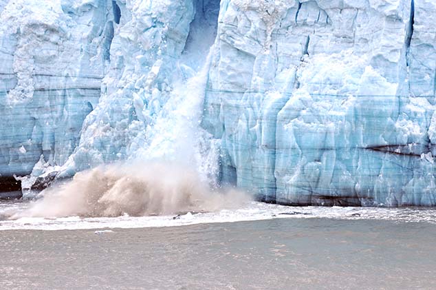 glacier calving glacier bay