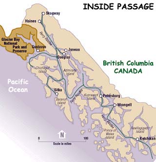 Photos Of Inside Passage Alaska Inside Passage Map And Photos