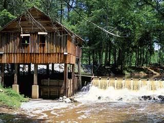 Restored Mill Near Riley, in Monroe County, Southern Alabama, Alabama, USA