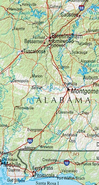 alabama map