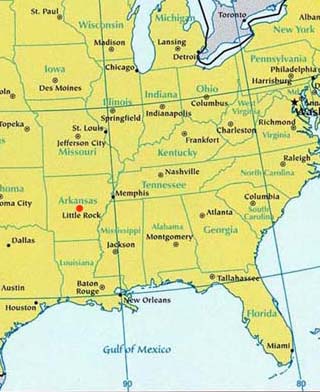 arkansas latitude and longitude map
