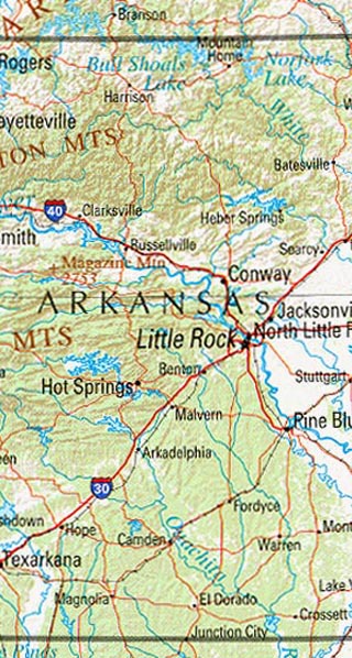 maps of arkansas