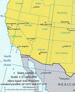 arizona latitude and longitude