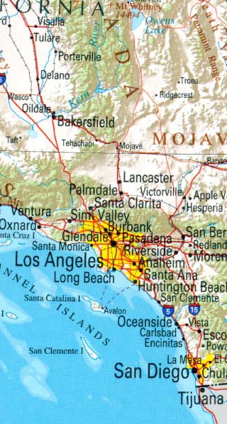 map of California