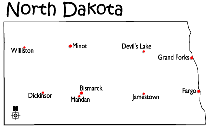 north dakota major cities