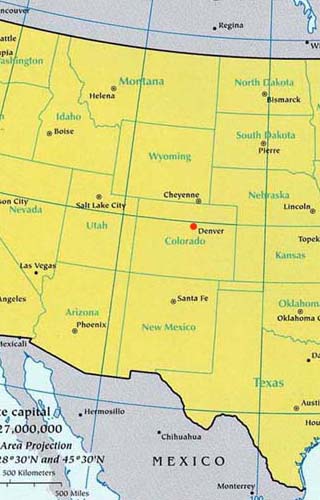 colorado latitude map