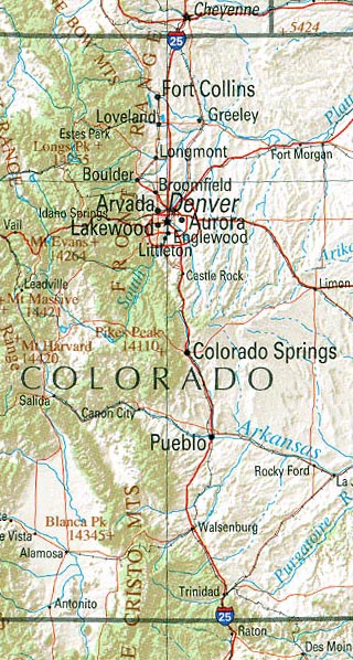 map of colorado