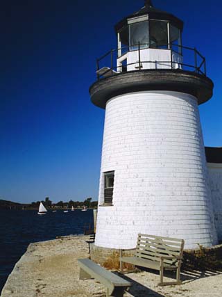 Lighthouse, Living Maritime Museum, Mystic Seaport, Connecticut, USA