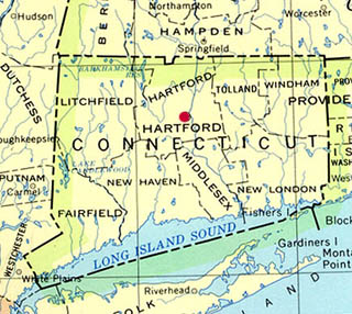 connecticut map