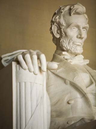 Detail of Lincoln Statue at Lincoln Memorial